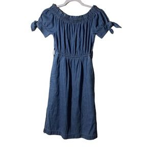 J.Crew Off-the-shoulder chambray dress OOP